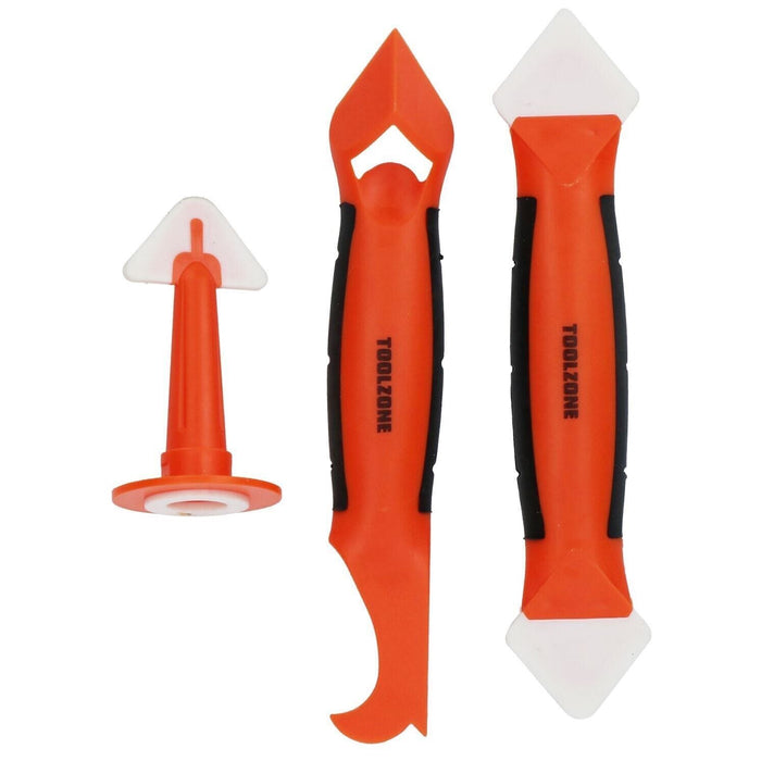 3 in 1 Silicone Caulking Tool Removal Residue Scraper Kit Sealant Replace Set