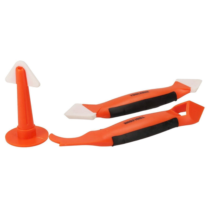 3 in 1 Silicone Caulking Tool Removal Residue Scraper Kit Sealant Replace Set
