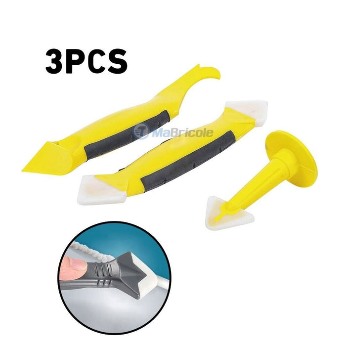 3 in 1 Silicone Caulking Tool Removal Residue Scraper Kit Sealant Replace Set