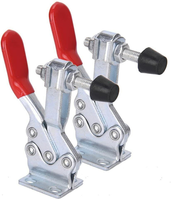 2x 100Kg/220Lb Holding Capacity Quick Release Hand Tool Toggle Clamp Horizontal - FISHER DISCOUNT