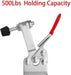 2x 100Kg/220Lb Holding Capacity Quick Release Hand Tool Toggle Clamp Horizontal - FISHER DISCOUNT