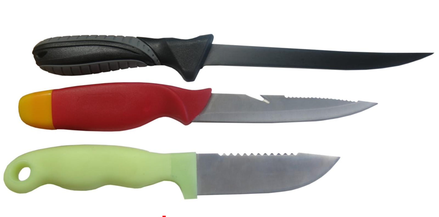 TRAX 3PC Fish Filleting Fillet Knife  Made in  TAIWAN