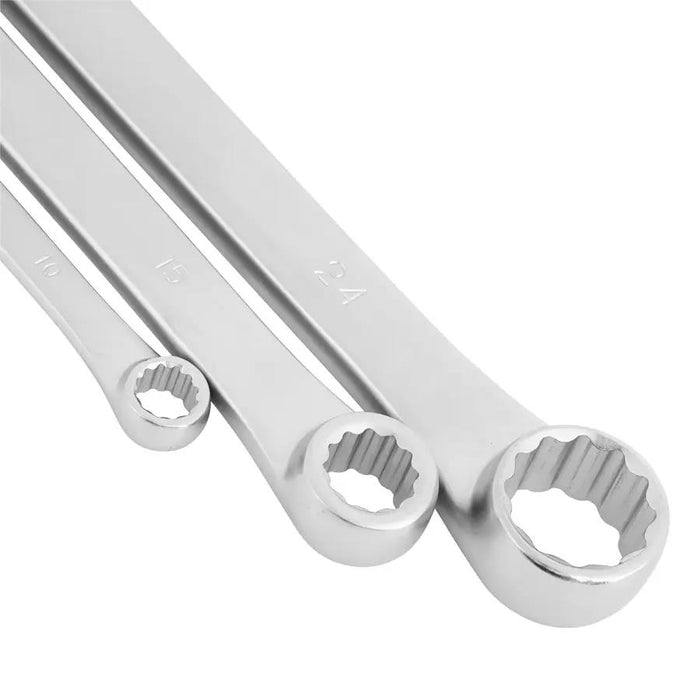Auzgrip 4PCS Extra Long Double Ring Cr-V Ratchet Spanner Set Made in Taiwan