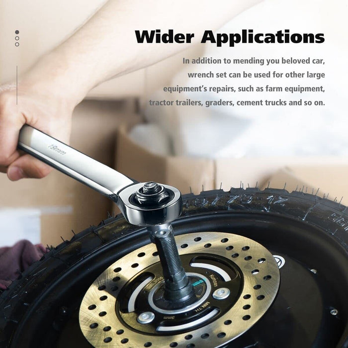 Force pro Open Ratchet Ring Spanner Wrench single one :8-24mm Made in Taiwan