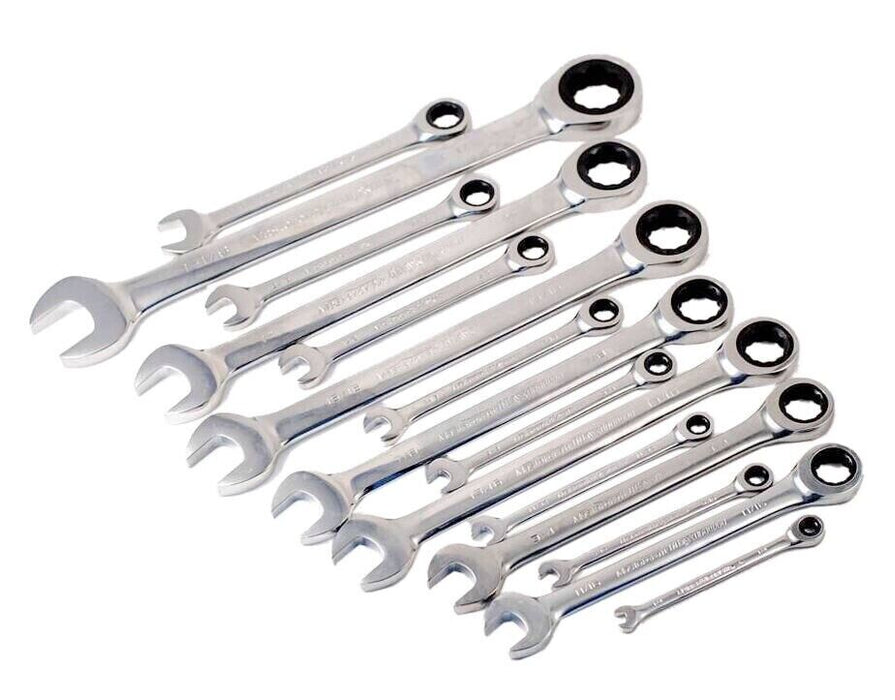 Force pro Ring Open End Ratchet Spanner AF/SAE singe one 5/16"-1" Made in Taiwan
