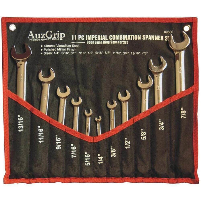 Force pro 11PC SAE SPANNER SET IMPERIAL WRENCH SET Made in Taiwan 1/4-7/8"