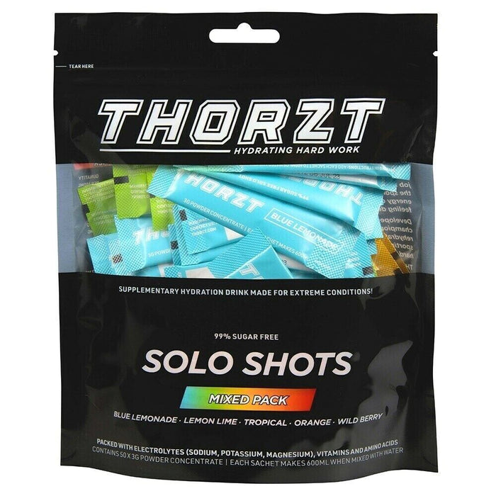 THORZT Free Sugar Electrolyte Hydration Drink - Pack of 50 Mix Flavours + FREE.. - FISHER DISCOUNT