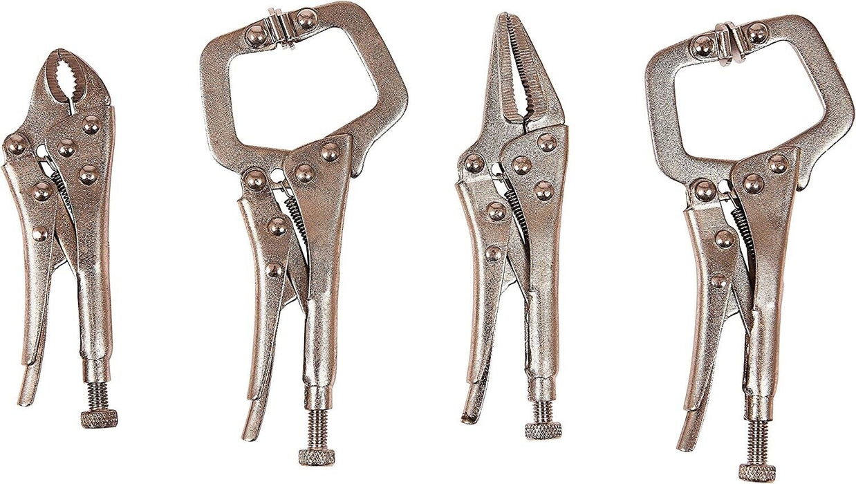 GRI4pcs MINI Clamps Mig Welding Locking Plier C-Clamp Vice Grip Heavy Duty Steel