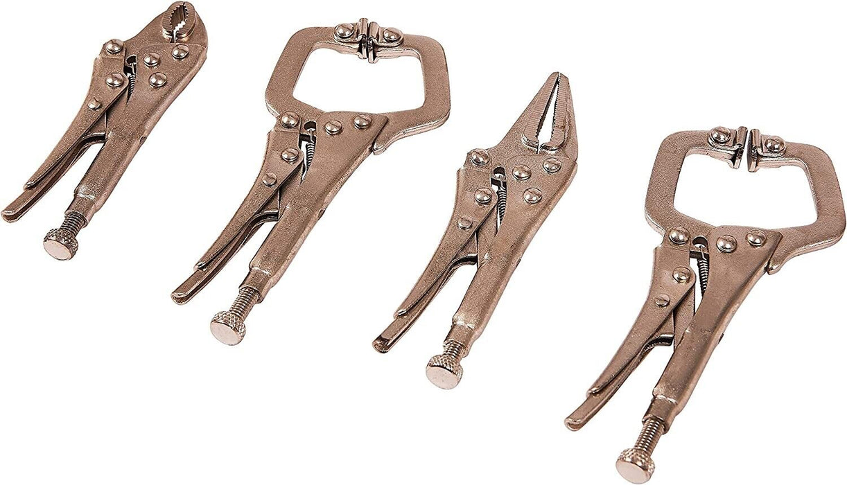 GRI4pcs MINI Clamps Mig Welding Locking Plier C-Clamp Vice Grip Heavy Duty Steel
