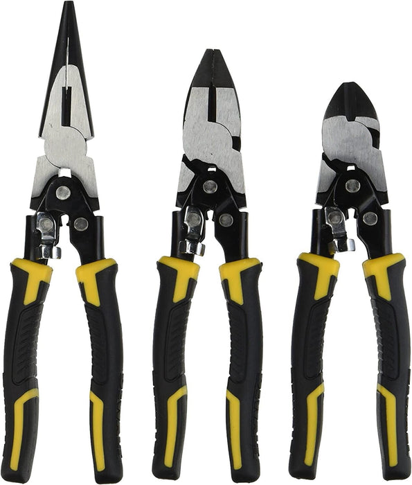 Grip 3 Piece 200mm (8") Double Joint Steel Plier Set