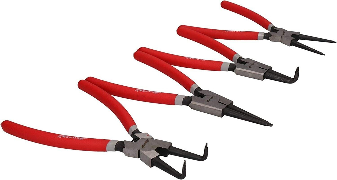 Force pro 4 Piece 175mm Cushion Grip Steel Circlip Plier Set