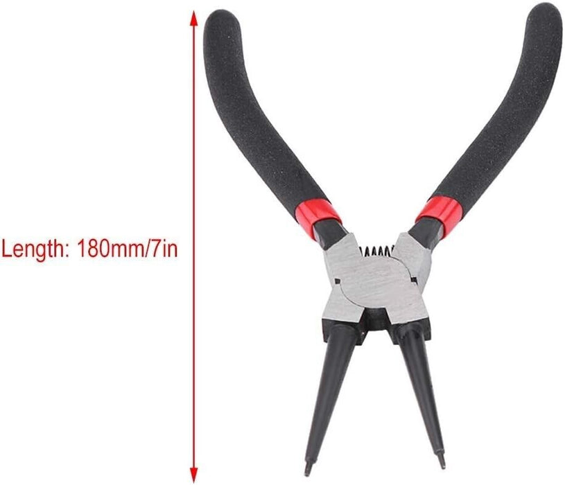 Force pro 4 Piece 175mm Cushion Grip Steel Circlip Plier Set