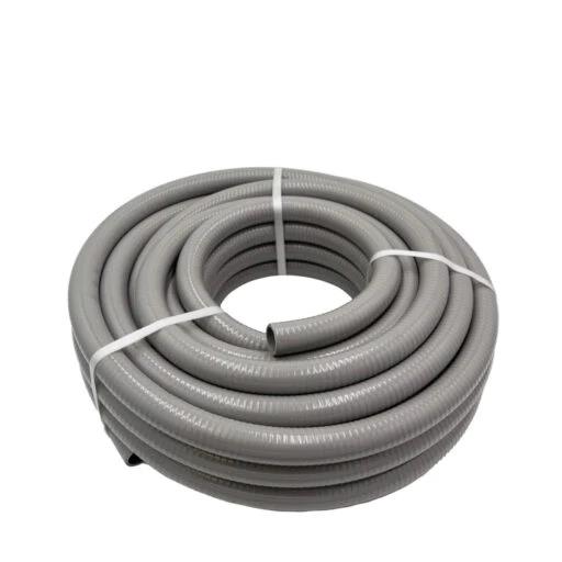 Suction Water Hose Grey 50MM X 5M or 76MM X5M Flexible PVC Industrial Farming - FISHER DISCOUNT