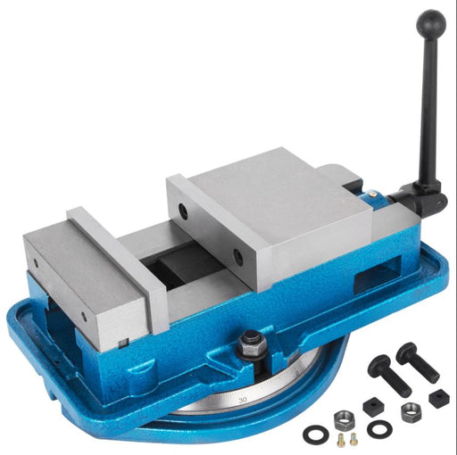 100/125/150mm Milling Machine Lockdown Vise Swivel Base Lock Vise Bench Clamp - FISHER DISCOUNT