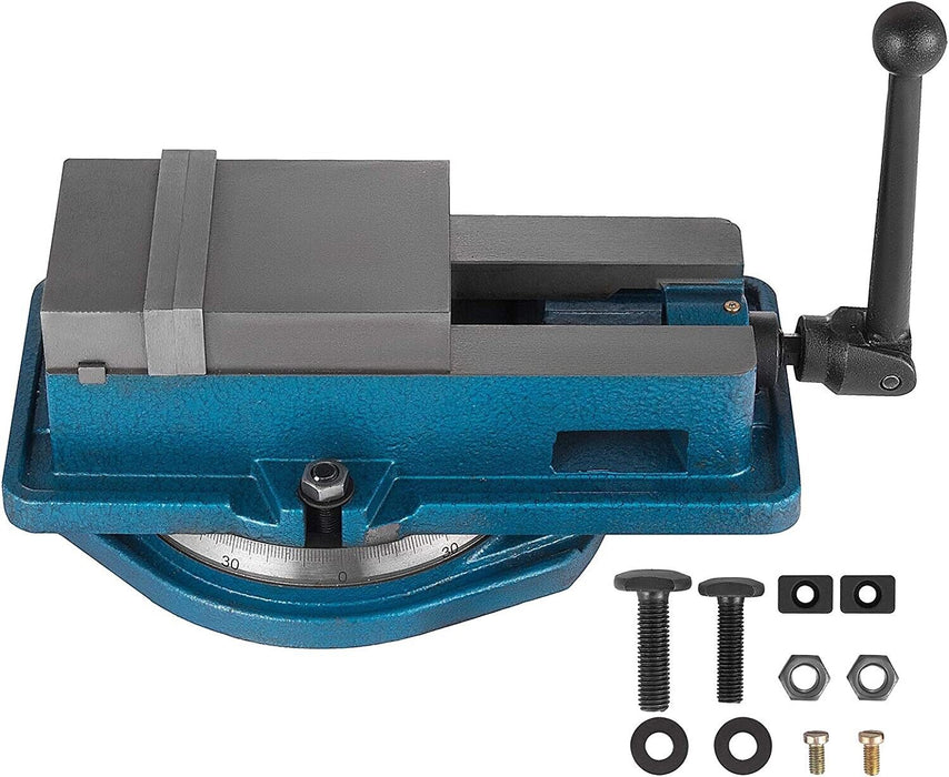 100/125/150mm Milling Machine Lockdown Vise Swivel Base Lock Vise Bench Clamp - FISHER DISCOUNT