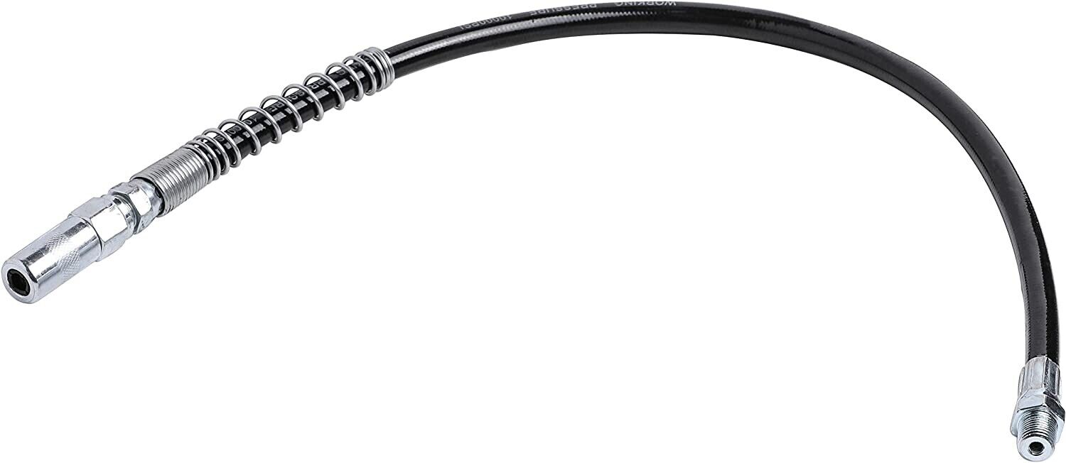 12" (300mm) Flexible Grease Gun Hose 3000 PSI Working Pressure Made in Taiwan