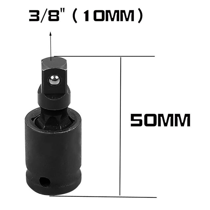 PRO 3Pc Swivel Impact Socket Adaptor Universal 1/2" 3/8" 1/4" Made in Taiwan