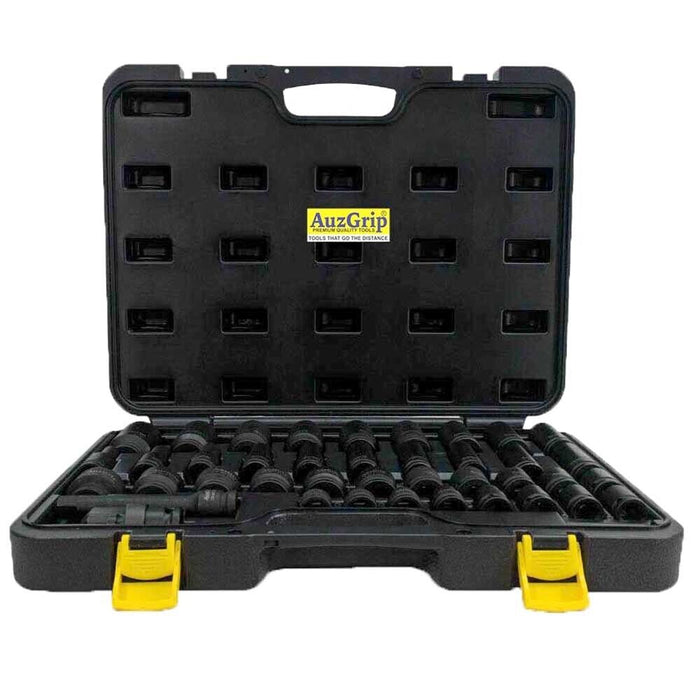 42PCS 1/2"Drive Deep Impact Socket 8-30MM Tool Set Metric Garage Made in Taiwan