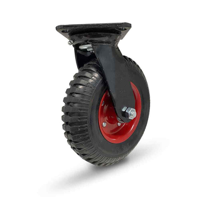 Force pro 160/206mm 150/235kg Rubber Wheel Steel Core Swivel Castor