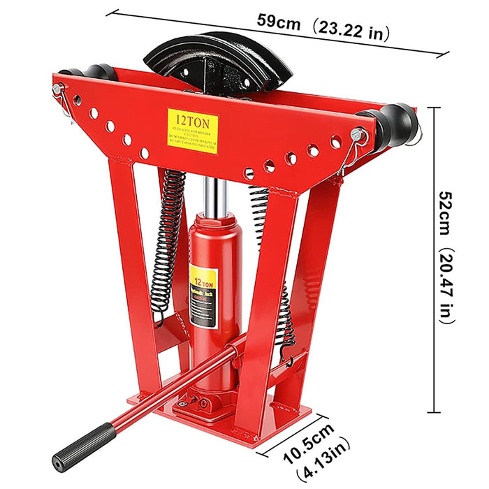 Force pro AIR OPERATED PIPE BENDER 12/16TON AIR/HYDRAULIC PORTABLE BENDER