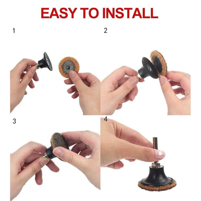 Premium 50/75MM" 10/20pc Silicon Carbide ROLOC Coarse/Medium/Fine