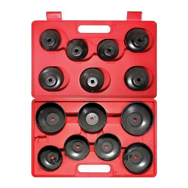 16Pcs Cup Type Oil Filter Wrench Removal Socket Remover Tool Set Kit Made Taiwan