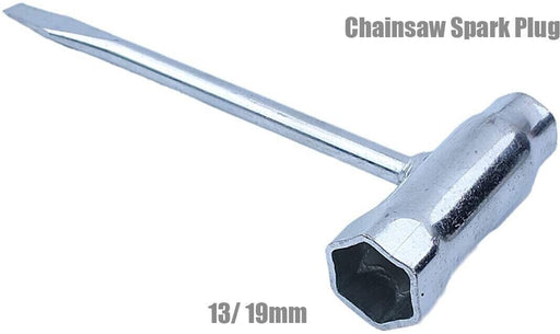 Chainsaw Spark Plug & Bar Spanner 13 x 19mm  Fits Most Models. - FISHER DISCOUNT