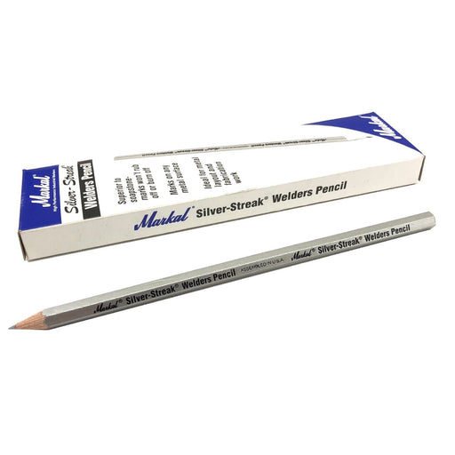 Markal 12PC Silver-Streak Welders Pencil -  Made in USA - FISHER DISCOUNT