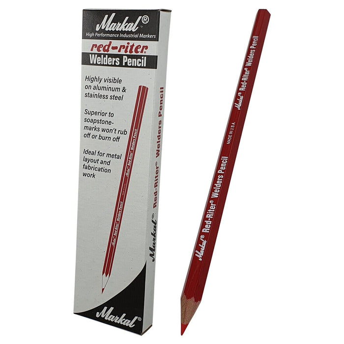 Markal 12PC Red Riter Streak Welders Pencil Made in USA