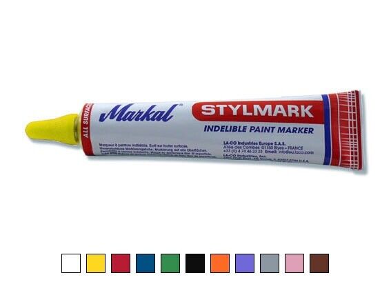 Markal Stylmark Paint Marker Made in USA White Yellow Black - FISHER DISCOUNT