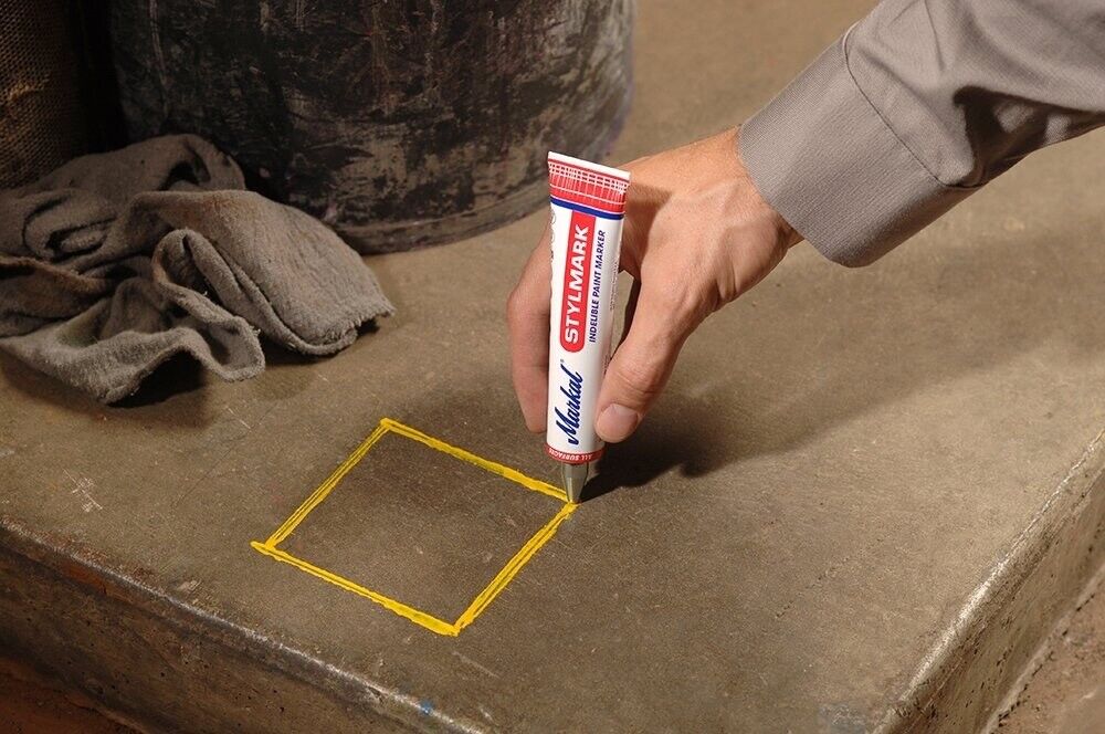 Markal Stylmark Paint Marker Made in USA White Yellow Black - FISHER DISCOUNT