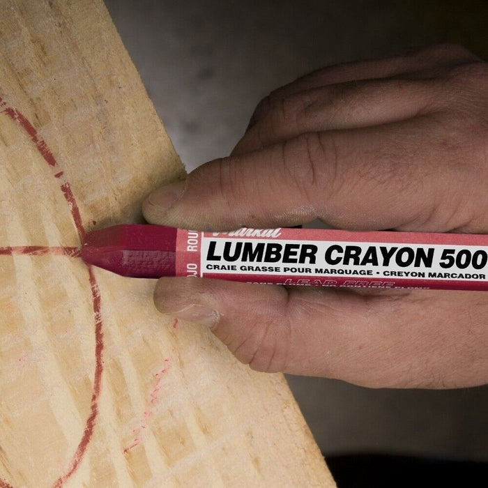 MARKAL #500 Soft Yellow LUMBER CRAYONS  / Chalk / Paint Stick (Box of 10)