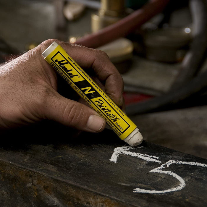 Markal Paintstik B 17mm - White 1PC Made in USA ship building metal fabrication