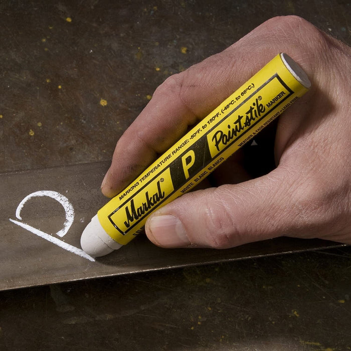Markal PGALVANISER’S White Paintstik Solid Paint Marker, White 17mm Made in USA