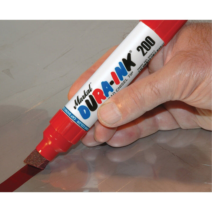Markal Dura-Ink® DURA INK #200 MARKER BROAD CHISEL TIP RE­ Made in USA
