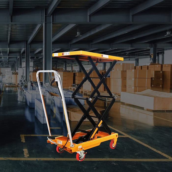 Force pro  350kg Scissor Lift Table Hydraulic Cart Trolley Capacity 500mm