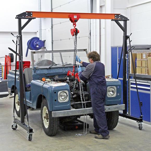 Force pro 950kg Mobile Gantry Crane Lift Lifting W/& Girder Trolley