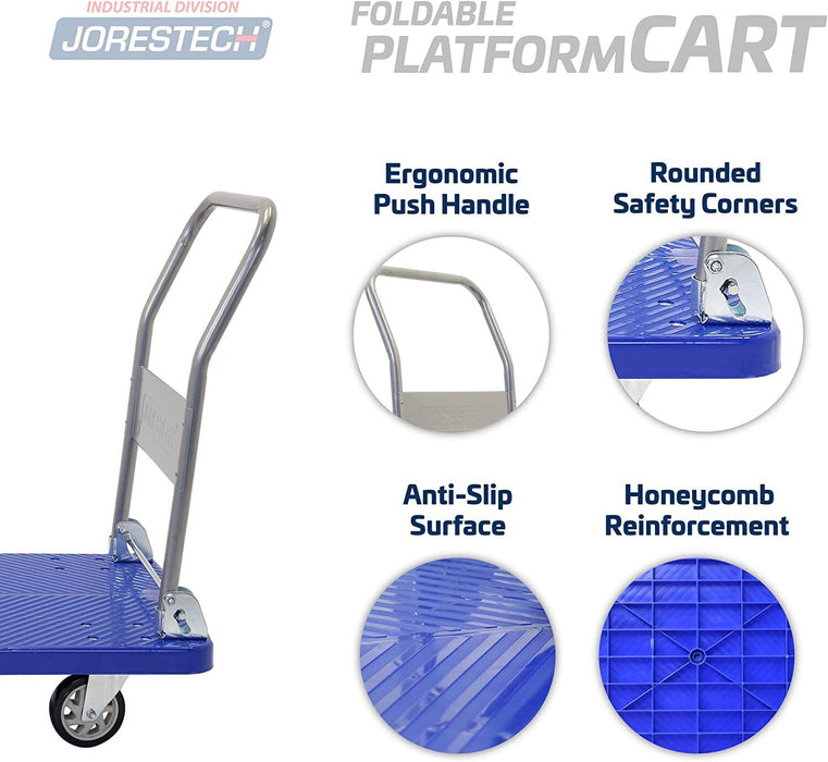 300kg | 150kg Platform Trolley Heavy Duty Foldable Hand Cart Industrial - VIC
