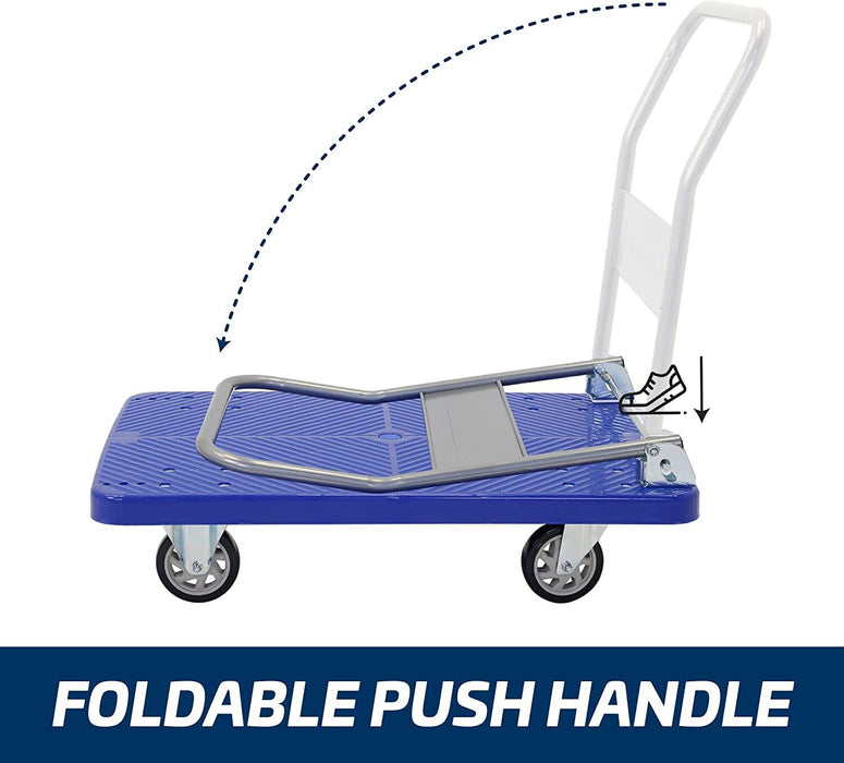 300kg | 150kg Platform Trolley Heavy Duty Foldable Hand Cart Industrial - VIC