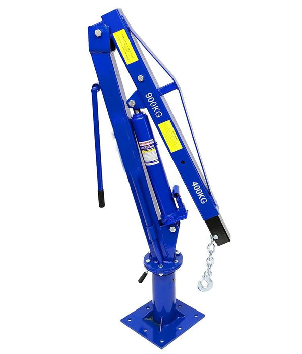 900kg HYDRAULIC SWIVEL CRANE & HAND WINCH UTE TRUCK LIFTING CRANE HOIST GANTRY