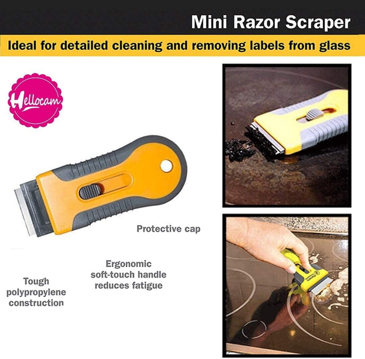 Glass Scraper 22PCS Razor Blade Window Surface Gasket Paint Remover Cleaner Tool