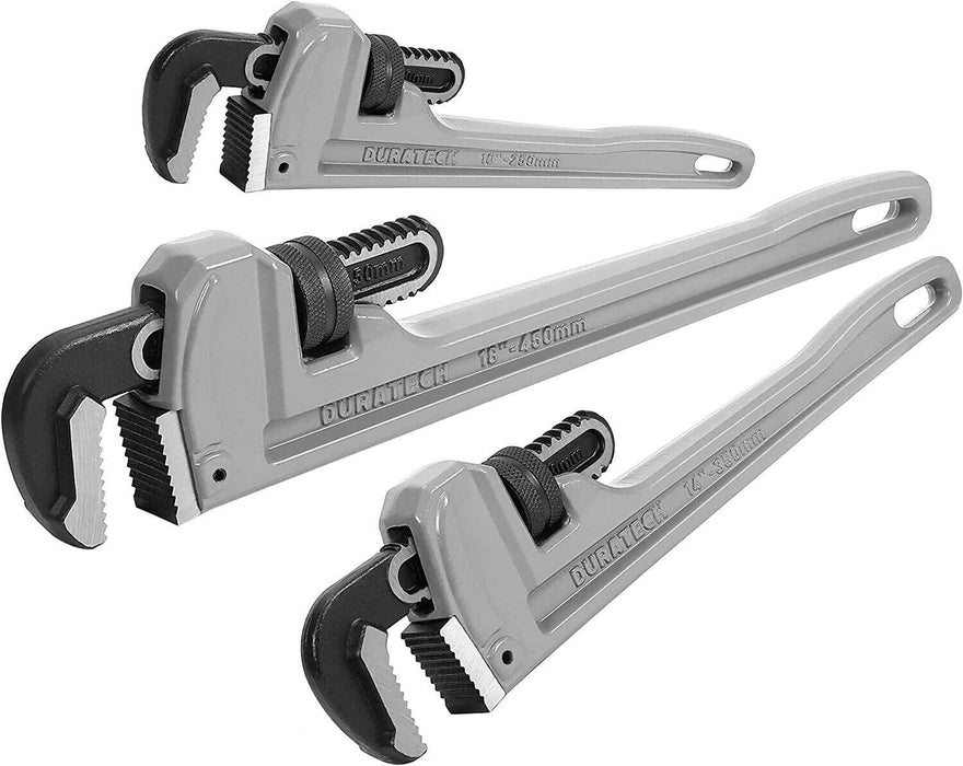 Force pro 14",18",24" Aluminium Heavy Duty Pipe Wrench stillson Monkey Wrench