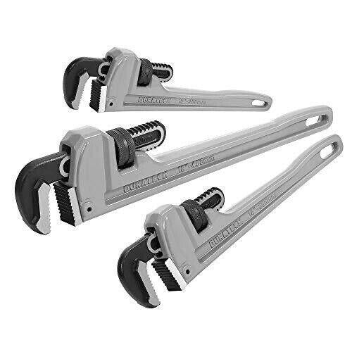 Force pro 14",18",24" Aluminium Heavy Duty Pipe Wrench stillson Monkey Wrench