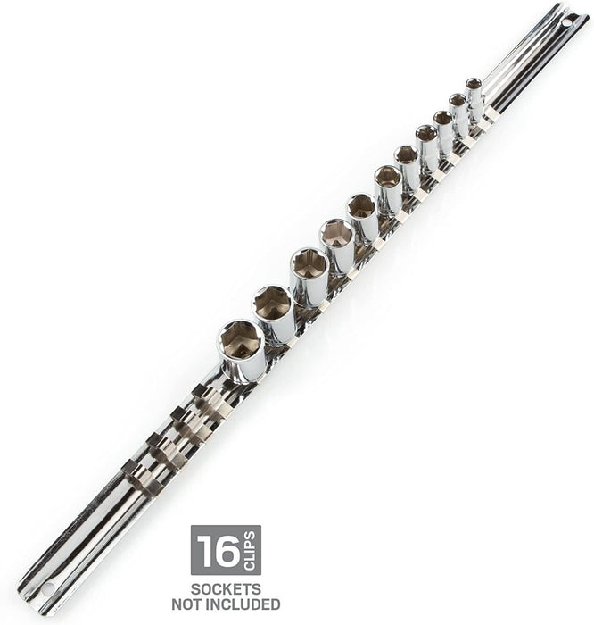 3PC Holder Socket Clip Garage Industrial Stainless Steel Wall-mounted 45 Clips