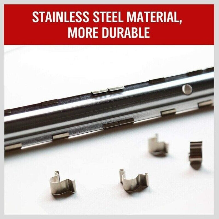 3PC Holder Socket Clip Garage Industrial Stainless Steel Wall-mounted 45 Clips