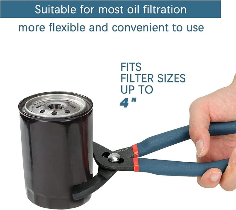 Force Pro Oil filter wrench PVC Pipe plier slip joint 40-130mm jaw long handle