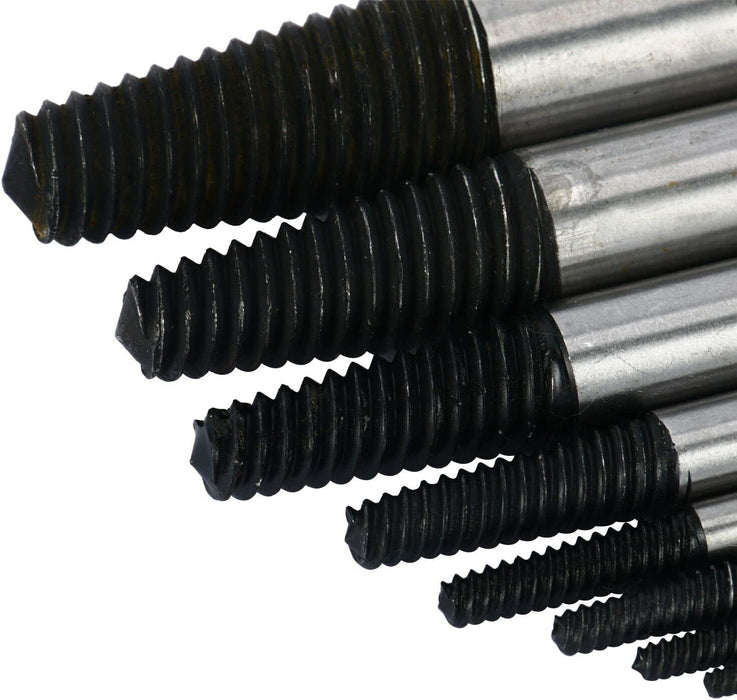FORCE PRO 8PC Jumbo Bolts Extractor Easy Out Drill Broken Screws Studs Remover