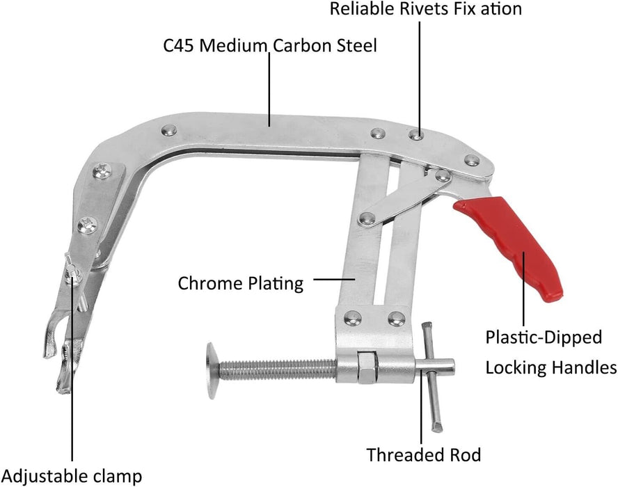 PK TOOLS 8” In Valve Spring Compressor 6.5” Max Overhead OVH Engine Compressing
