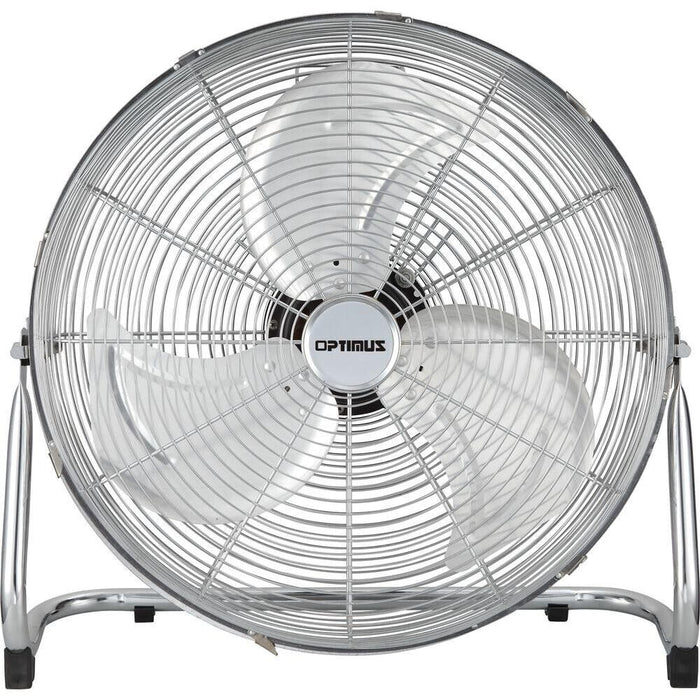 450MM Floor/Desk High Velocity Air Cooler Fan/Cooling/Circulator - Metal Chrome