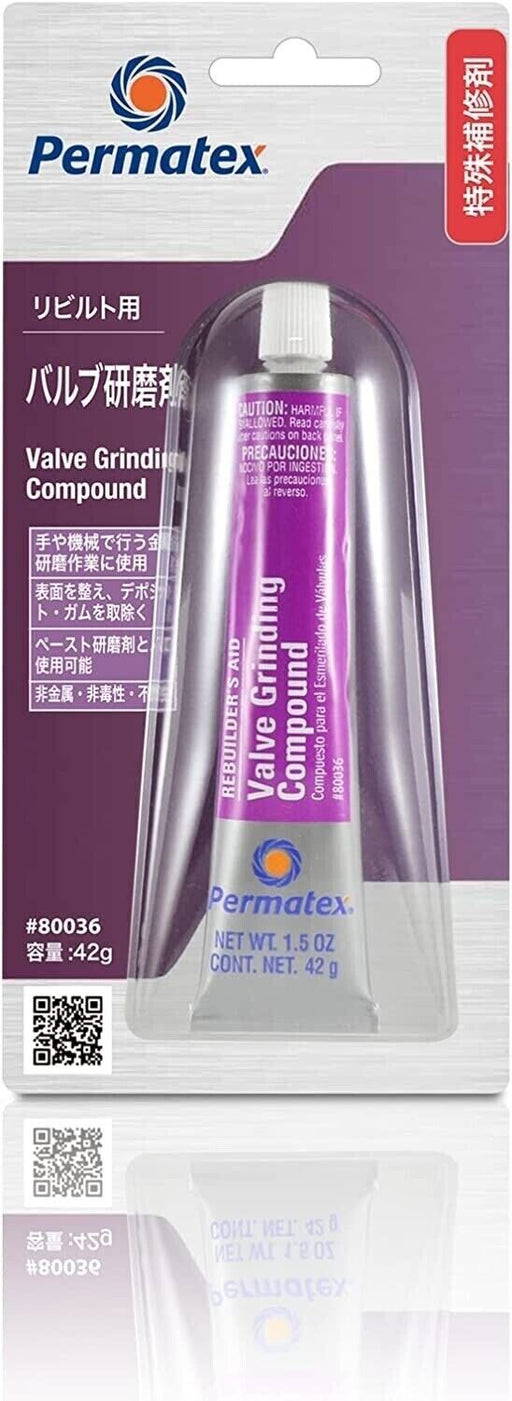 PERMATEX 80036 VALVE LAPPING GRINDING COMPOUND 34A 1.5 OZ TUBE SEAT Made in USA - FISHER DISCOUNT